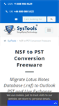 Mobile Screenshot of nsftopstconversionfreeware.systoolsgroup.com