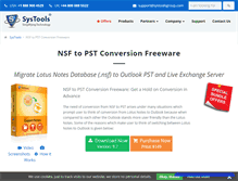 Tablet Screenshot of nsftopstconversionfreeware.systoolsgroup.com